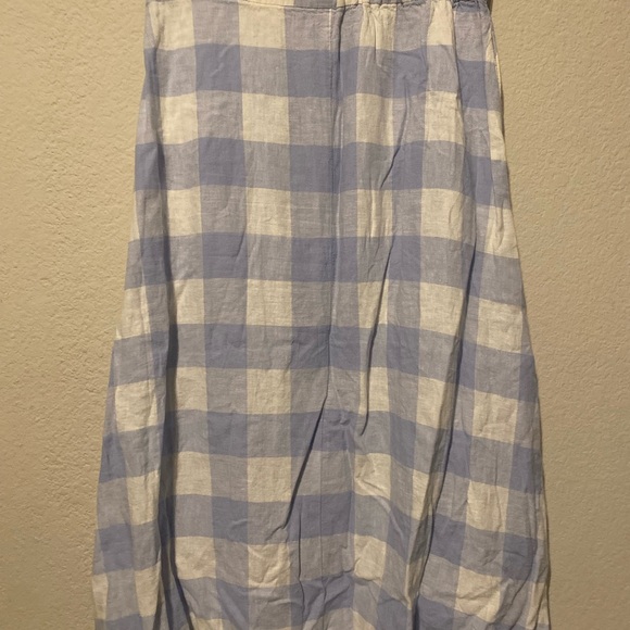 Madewell Light Blue Plaid Midi Skirt - Picture 6 of 8